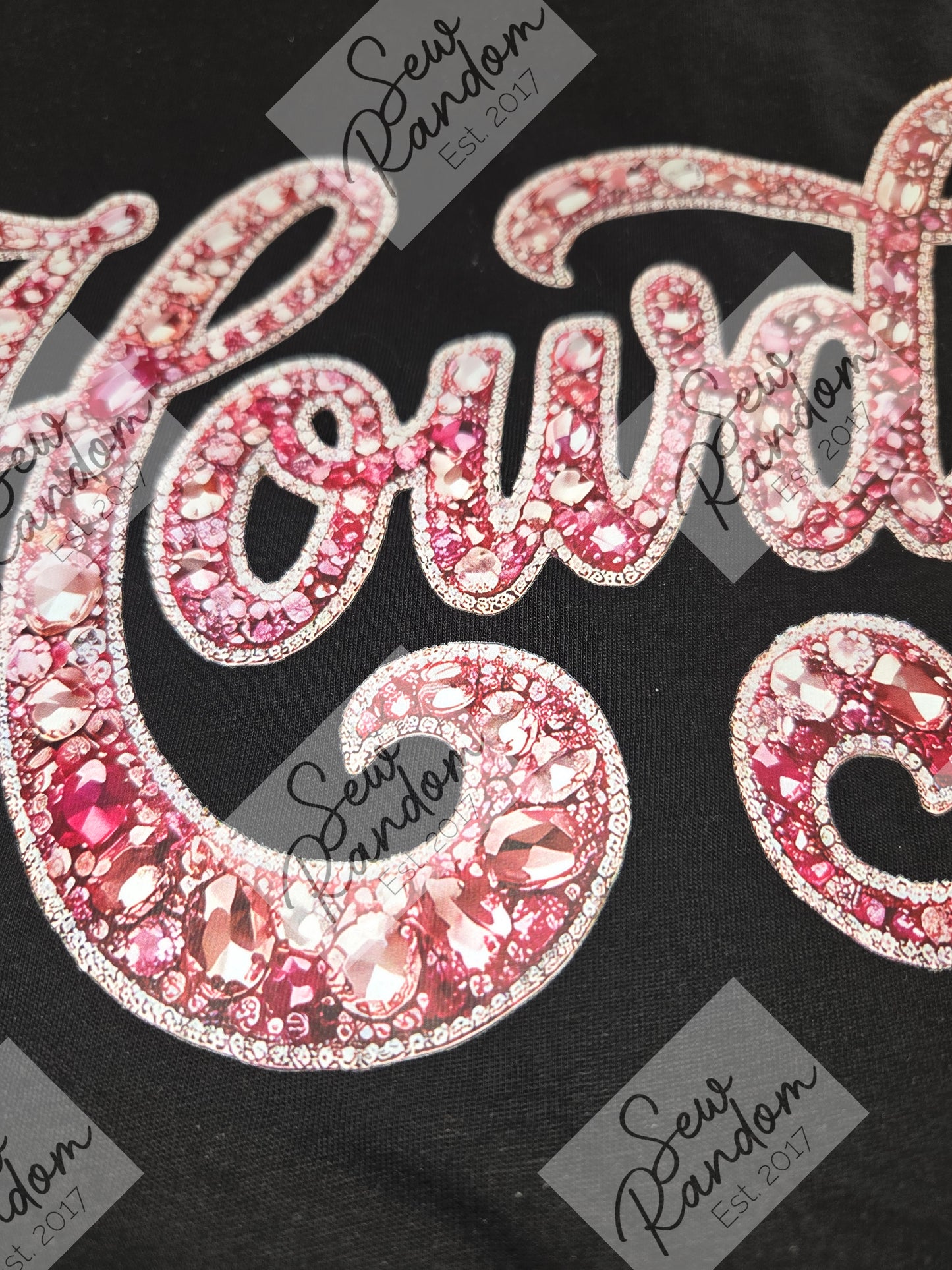 HOWDY PRINTED SPARKLE ORGANIC COTTON T SHIRT