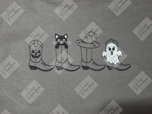 SPOOKY BOOTS SWEATSHIRT/HOODIE