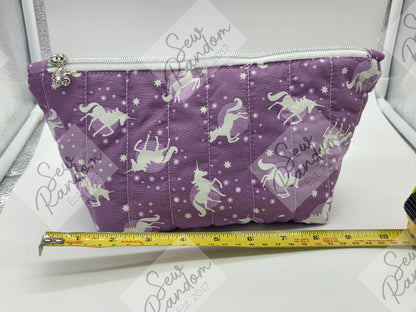 DOLLY QUILTED BAG - PURPLE UNICORN