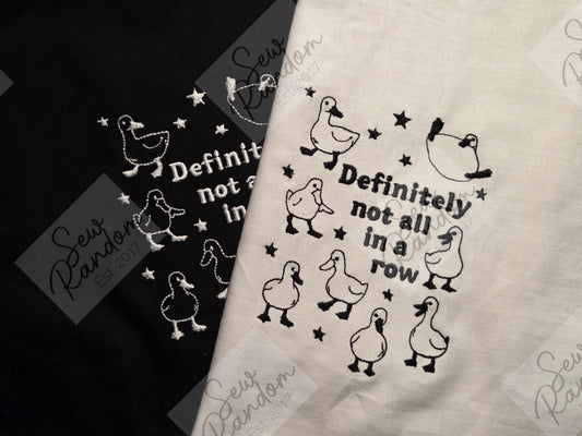 NOT IN A ROW TEA TOWEL