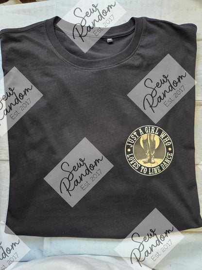 LOVES TO LINE DANCE T SHIRT