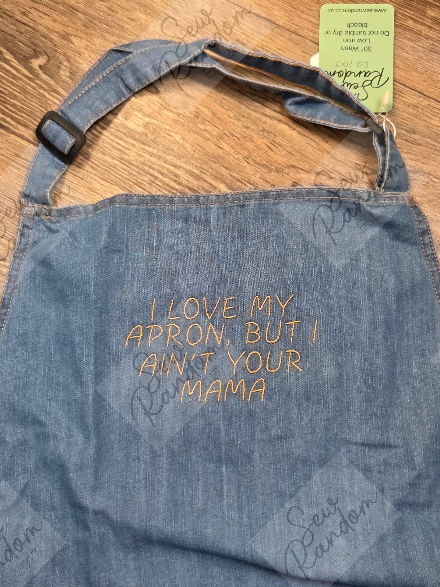 I LOVE MY APRON DENIM APRON