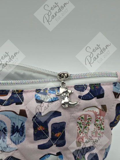 DOLLY QUILTED ZIP BAG - BOOTS