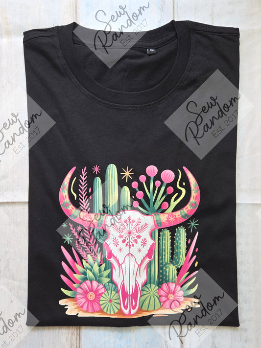SKULL & CACTUS T SHIRT