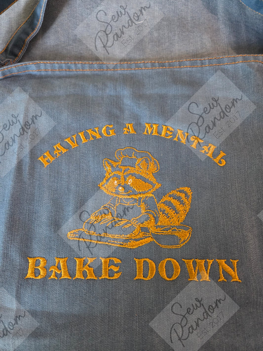 BAKE DOWN EMBROIDERED APRON