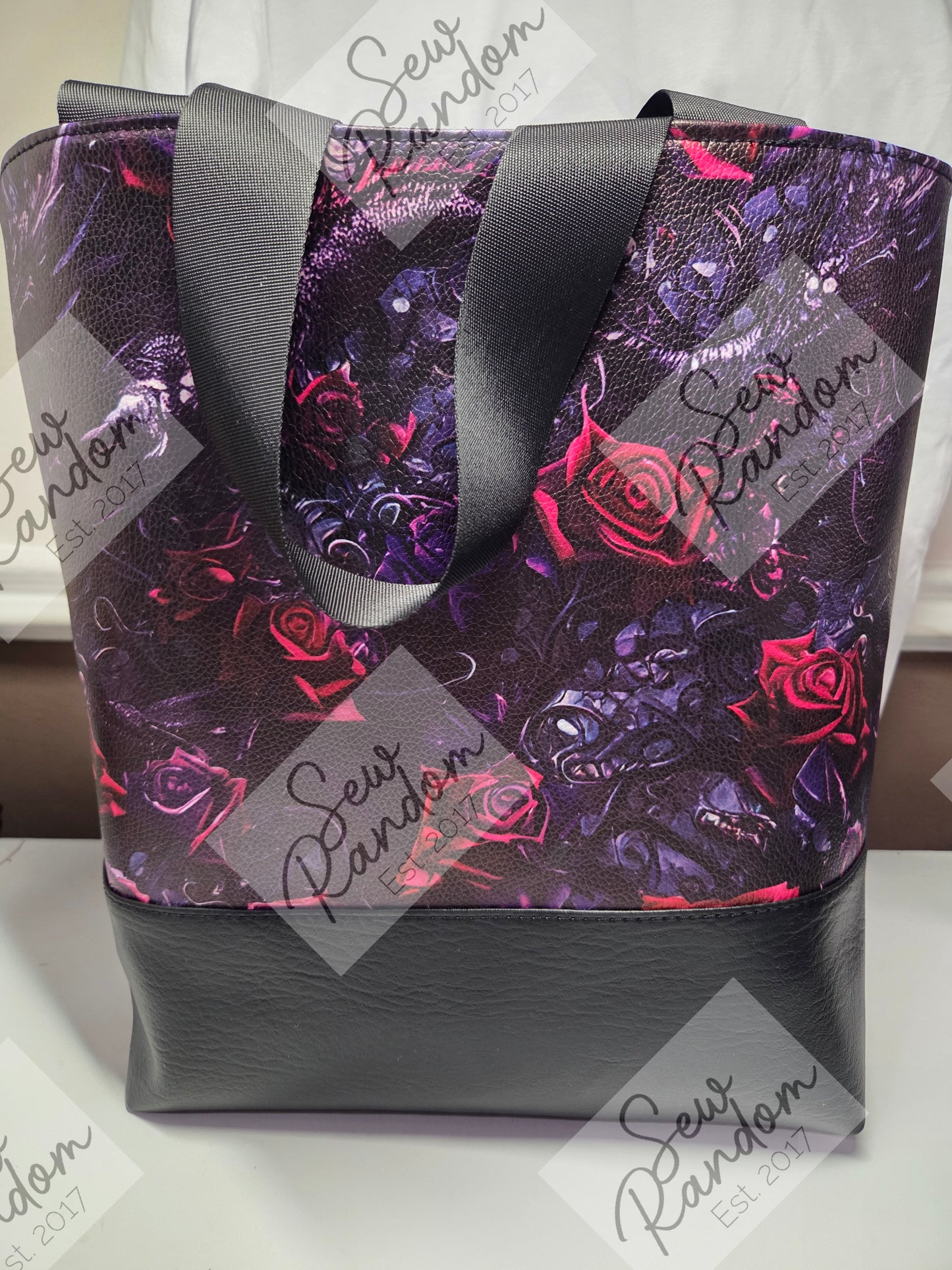 DRAGON ROSES TOTE BAG