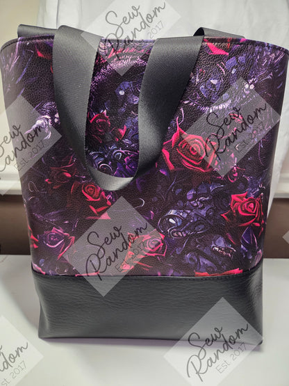 DRAGON ROSES TOTE BAG