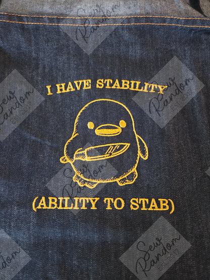 STABABILITY EMBROIDERED APRON