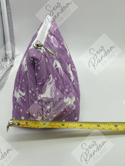 DOLLY QUILTED BAG - PURPLE UNICORN
