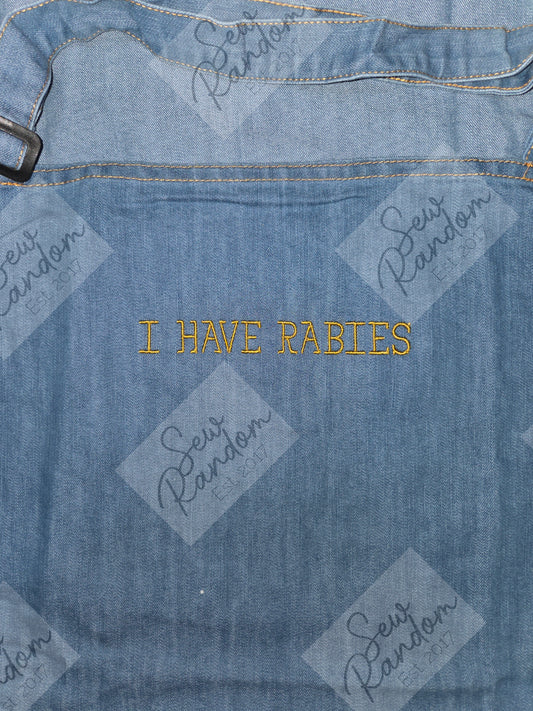 RABIES DENIM APRON