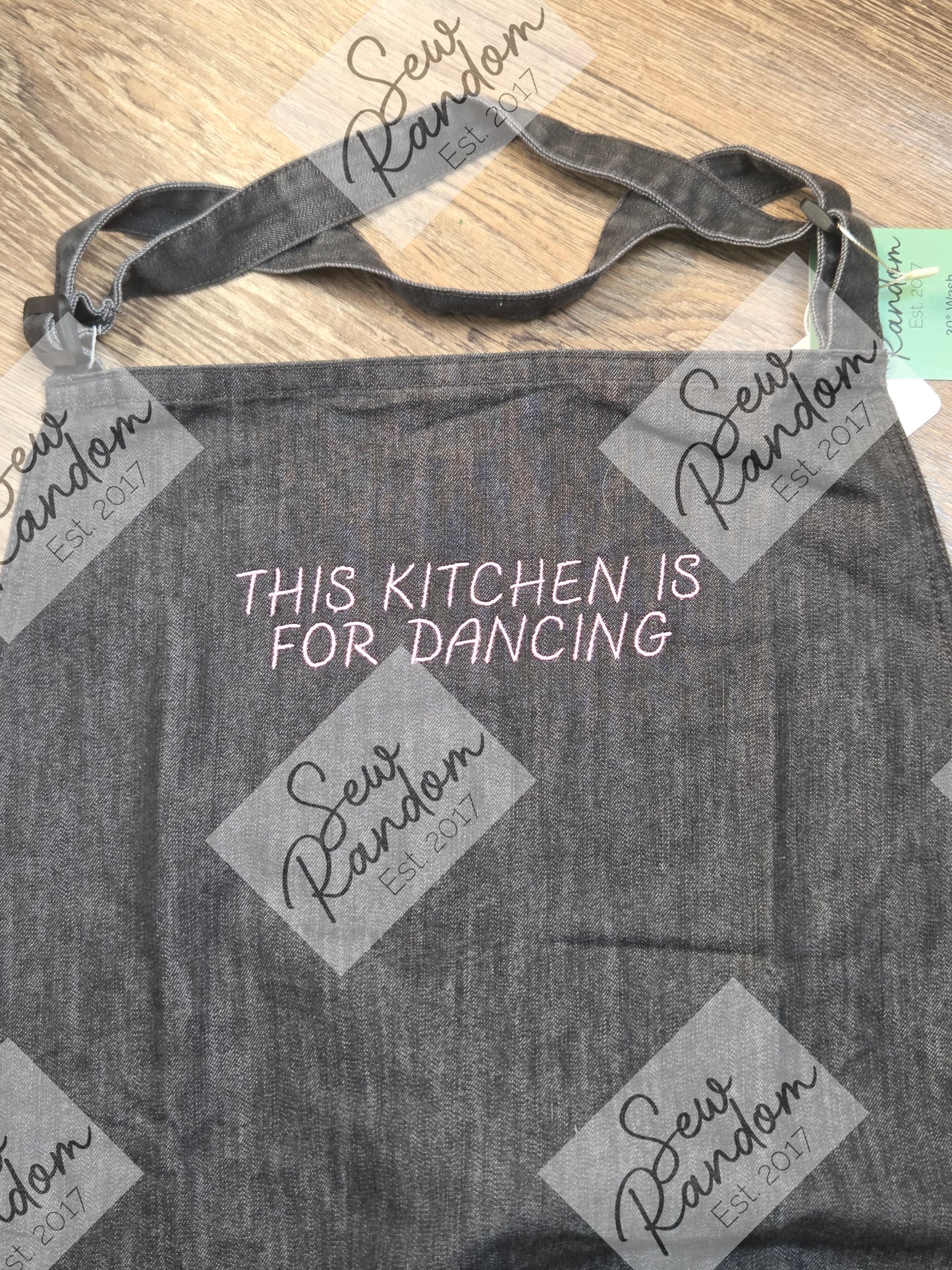 KITCHEN IS FOR DANCING DENIM APRON
