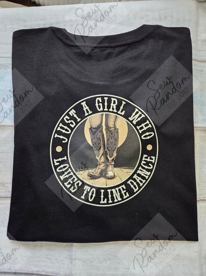 LOVES TO LINE DANCE T SHIRT