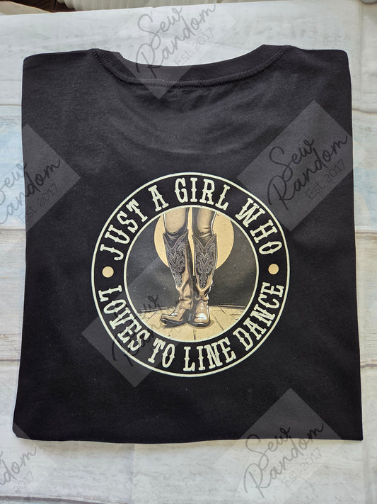 LOVES TO LINE DANCE T SHIRT