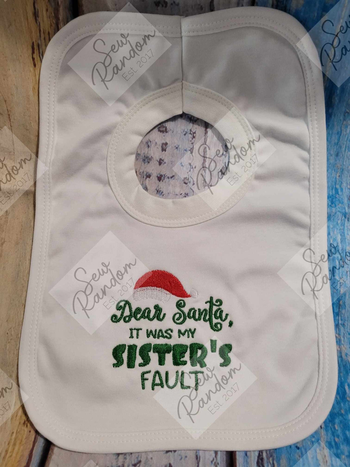 SIBLINGS FAULT CHRISTMAS BIB