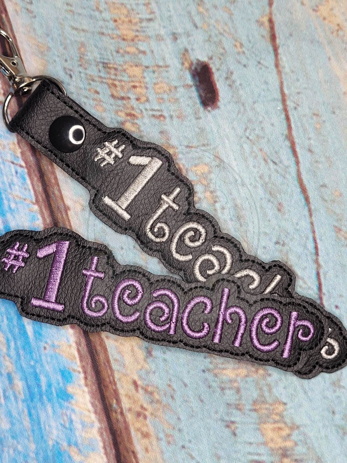 #1 TEACHER KEYRING