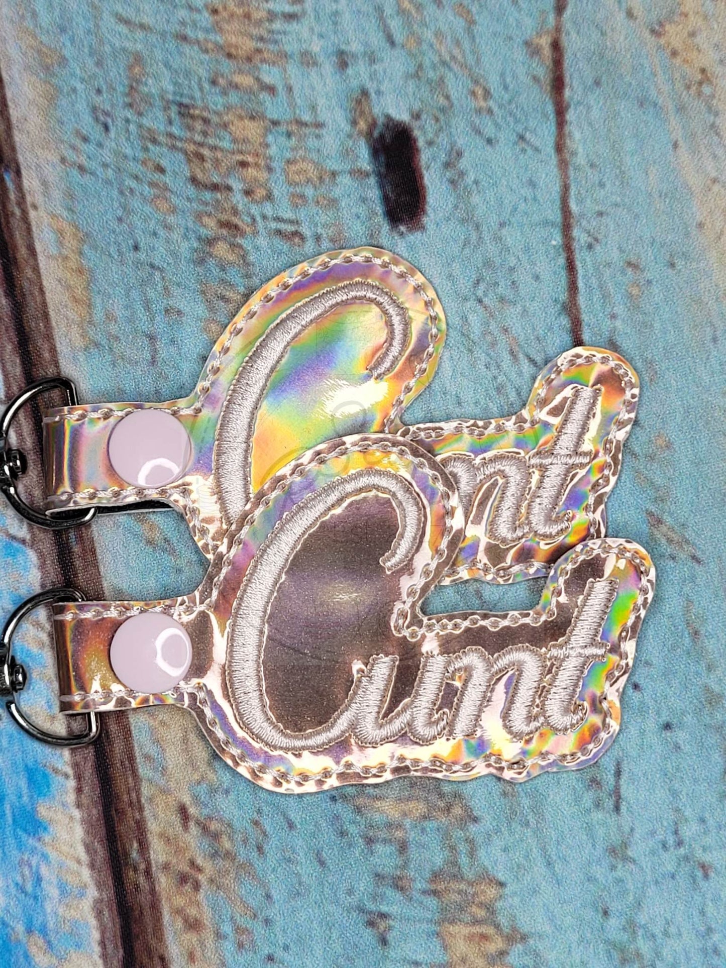 C WORD KEYRING