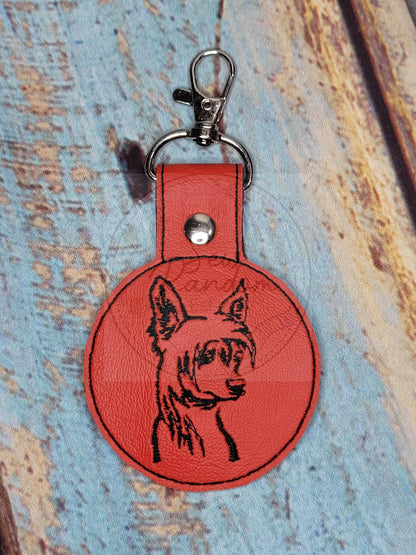 CHINESE CRESTED KEYRING