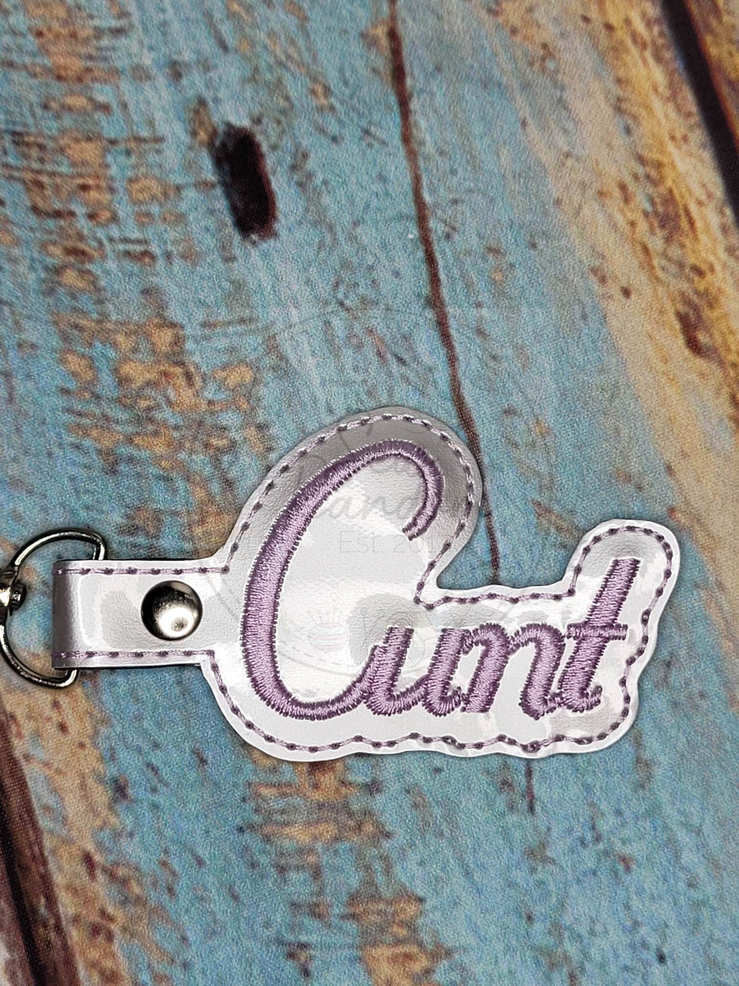 C WORD KEYRING