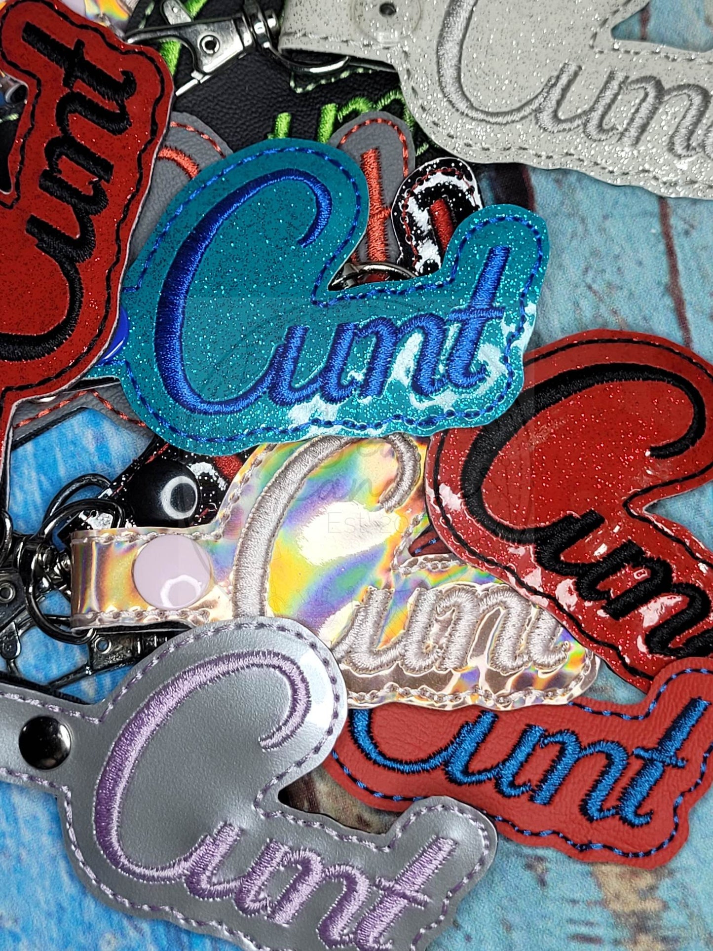 C WORD KEYRING