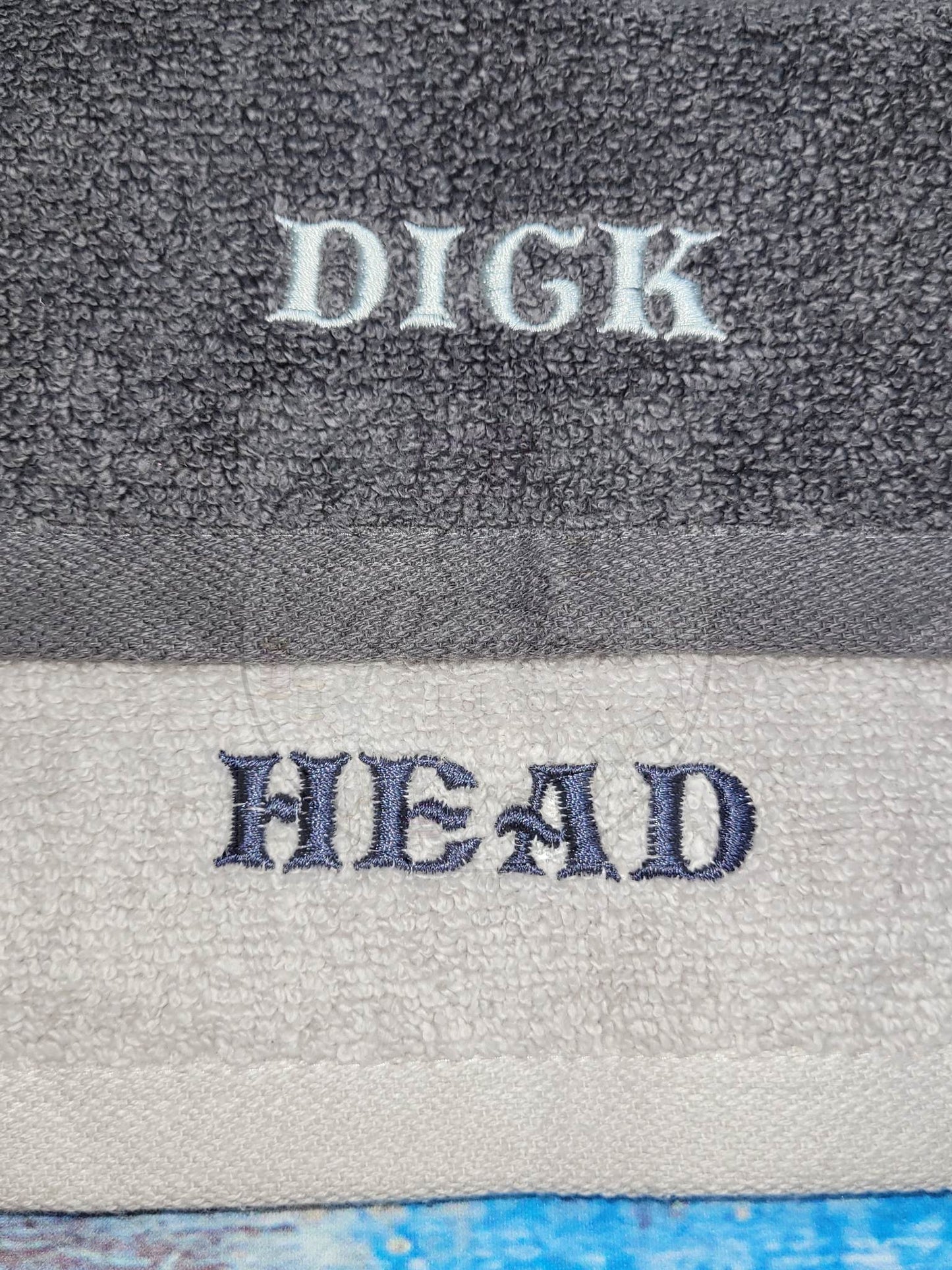 DICK HEAD NOVELTY WASH CLOTH SET