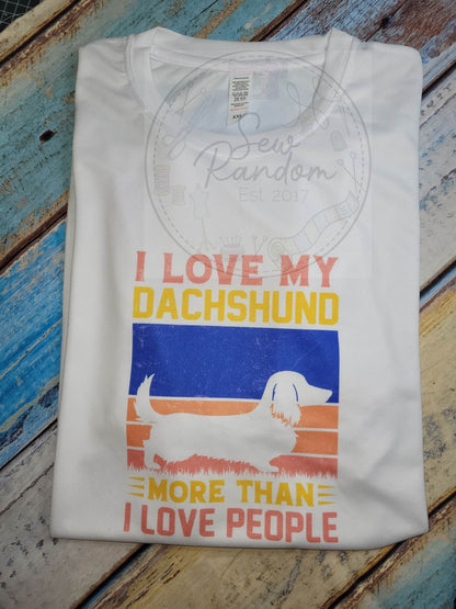 LOVE DACHSHUND T SHIRT