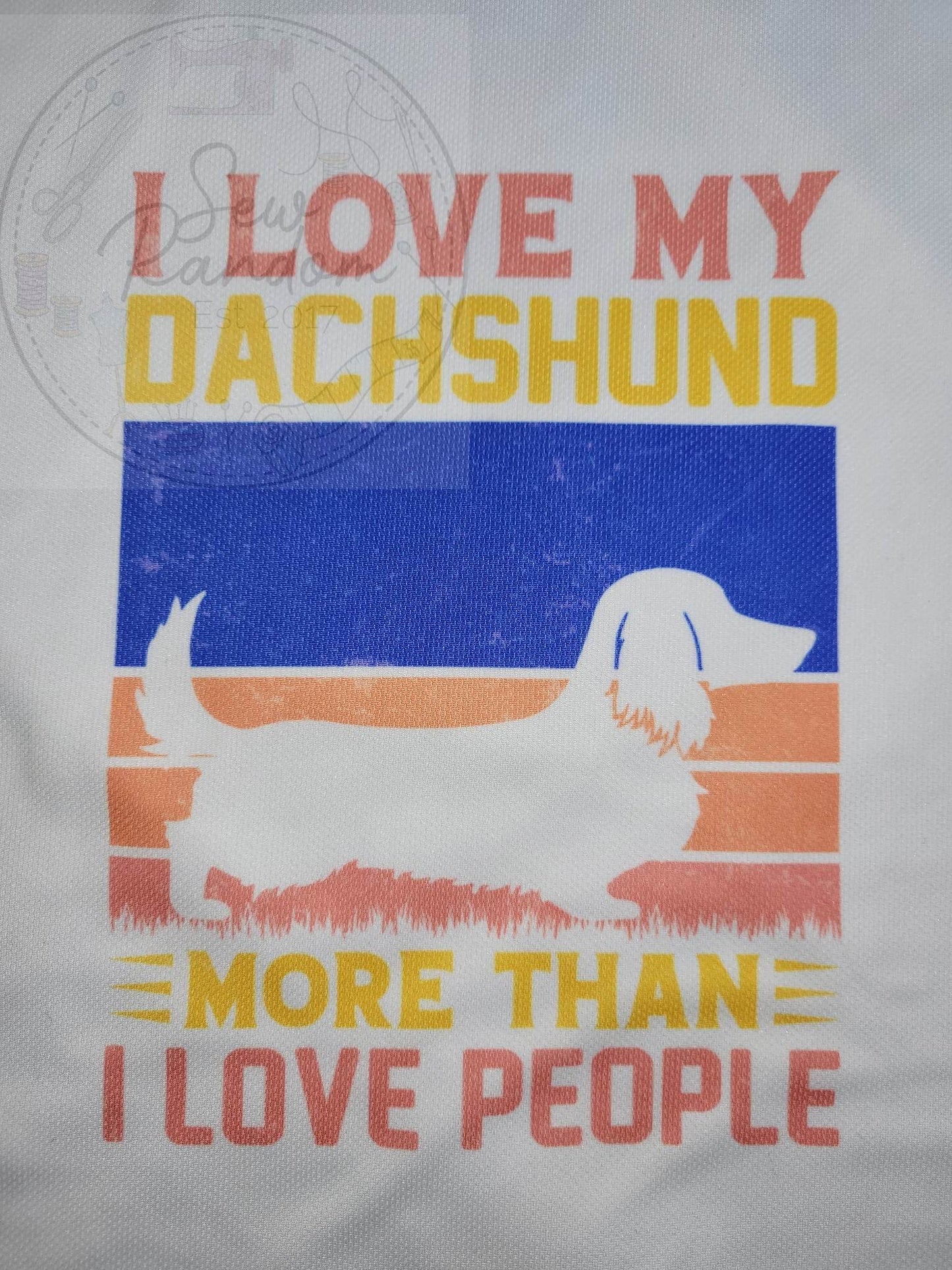 LOVE DACHSHUND T SHIRT