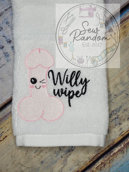 WILLY WIPE NOVELTY WASH CLOTH