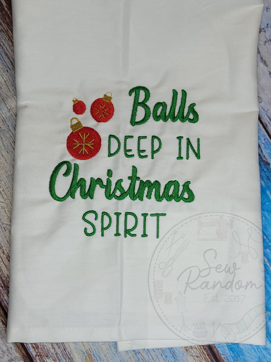 BALLS DEEP TEA TOWEL