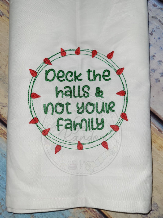 DECK THE HALLS TEA TOWEL