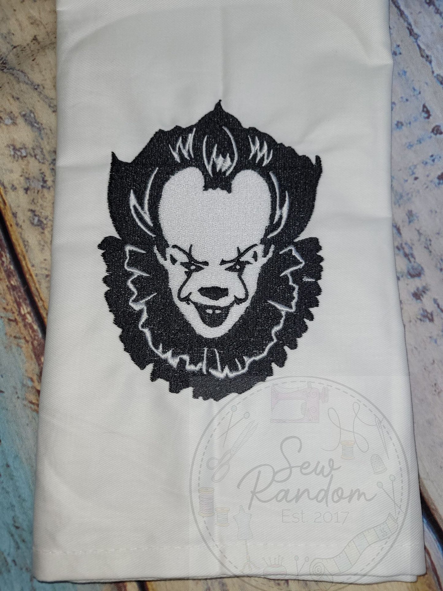 KILLER CLOWN TEA TOWEL