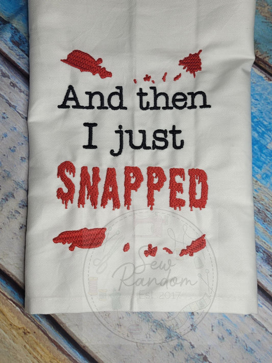 SNAPPED TEA TOWEL