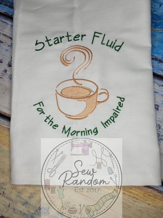 STARTER FLUID TEA TOWEL