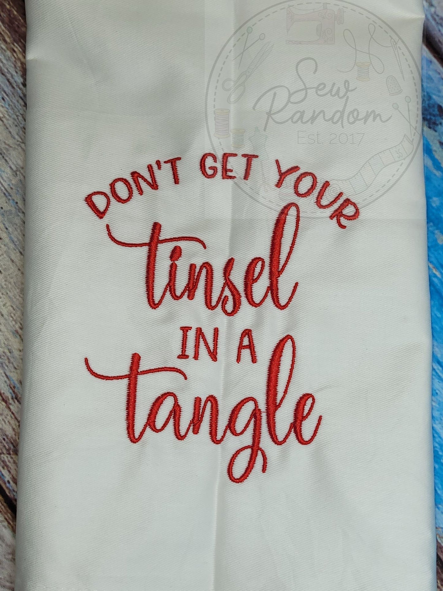 TINSEL TANGLE TEA TOWEL