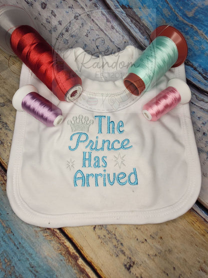 PRINCE ARRIVED BIB