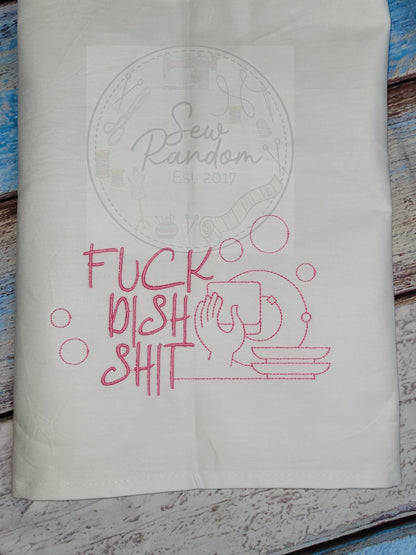 DISH SHIT TEA TOWEL