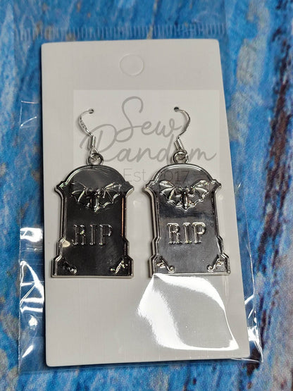 RIP HEADSTONE EARRINGS