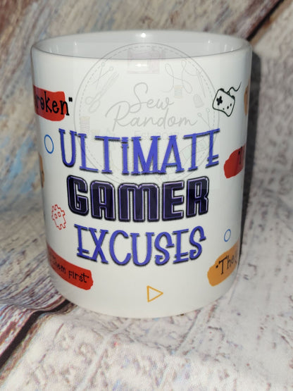 BLUE GAMER EXCUSES MUG