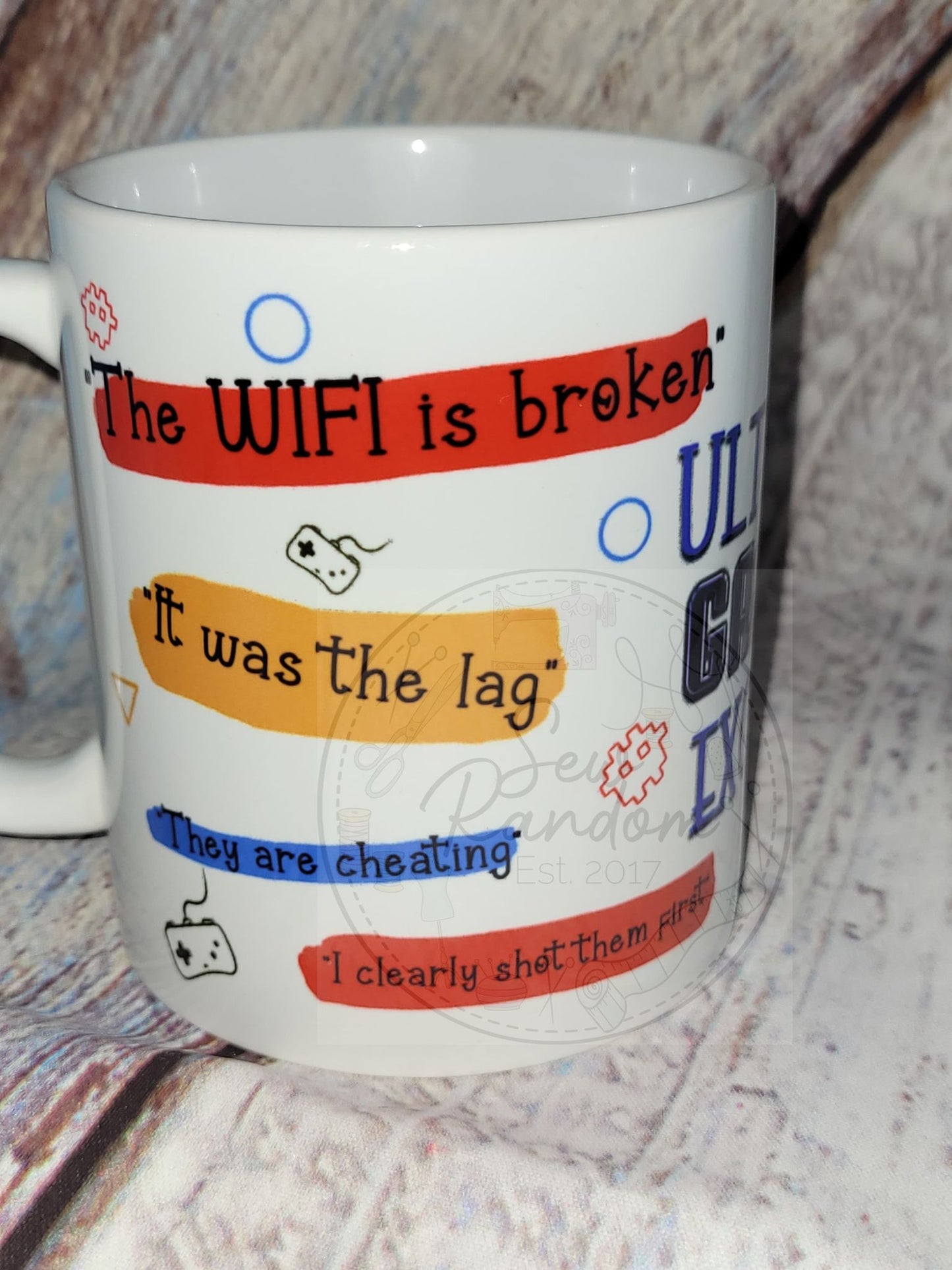 BLUE GAMER EXCUSES MUG