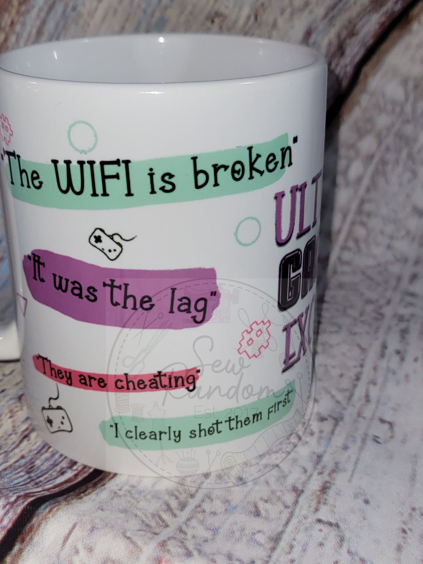 PURPLE GAMER EXCUSES MUG