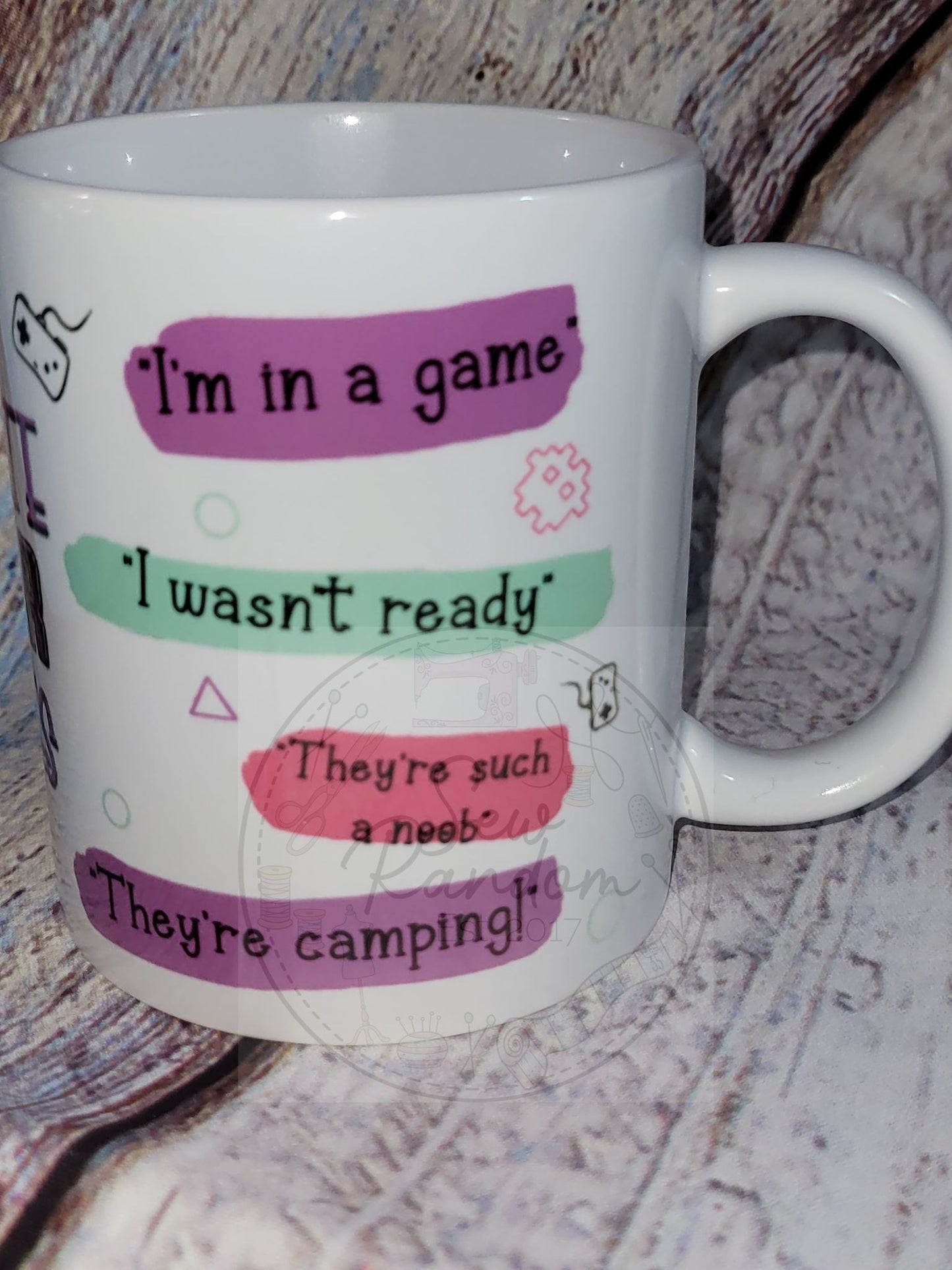 PURPLE GAMER EXCUSES MUG