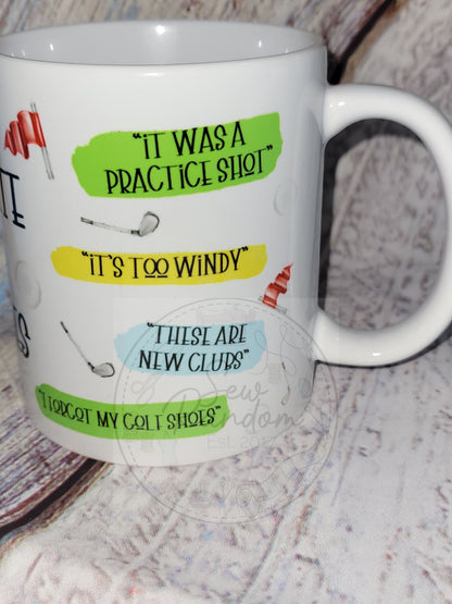 GOLF EXCUSES MUG