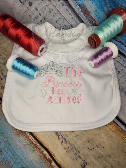 PRINCESS ARRIVED BIB