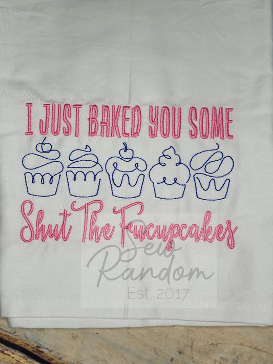 REDUCED FUCUPCAKES TEA TOWEL