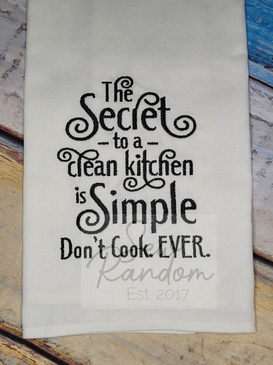 REDUCED SECRET TEA TOWEL