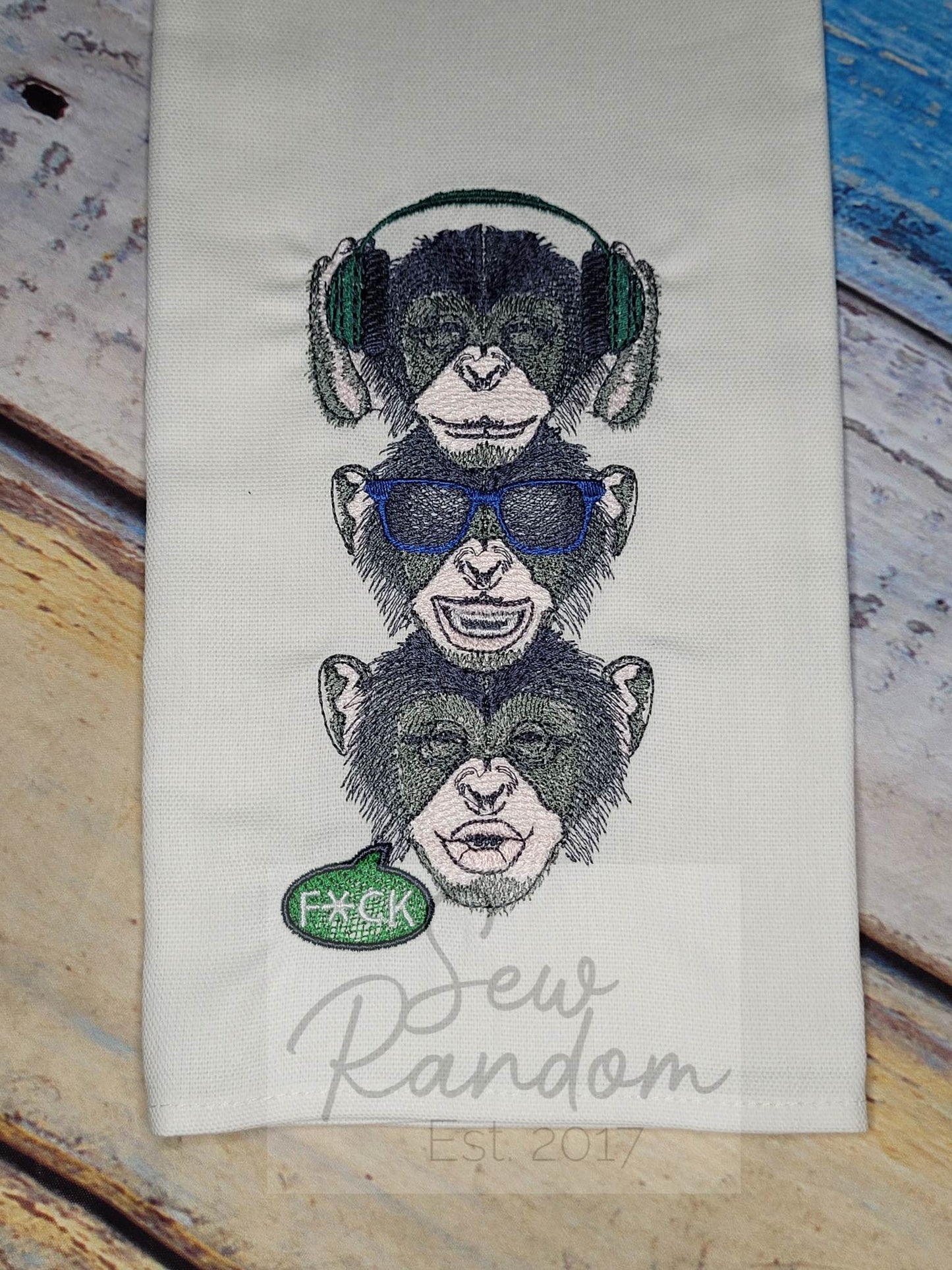 REDUCED MONKEYS TEA TOWEL