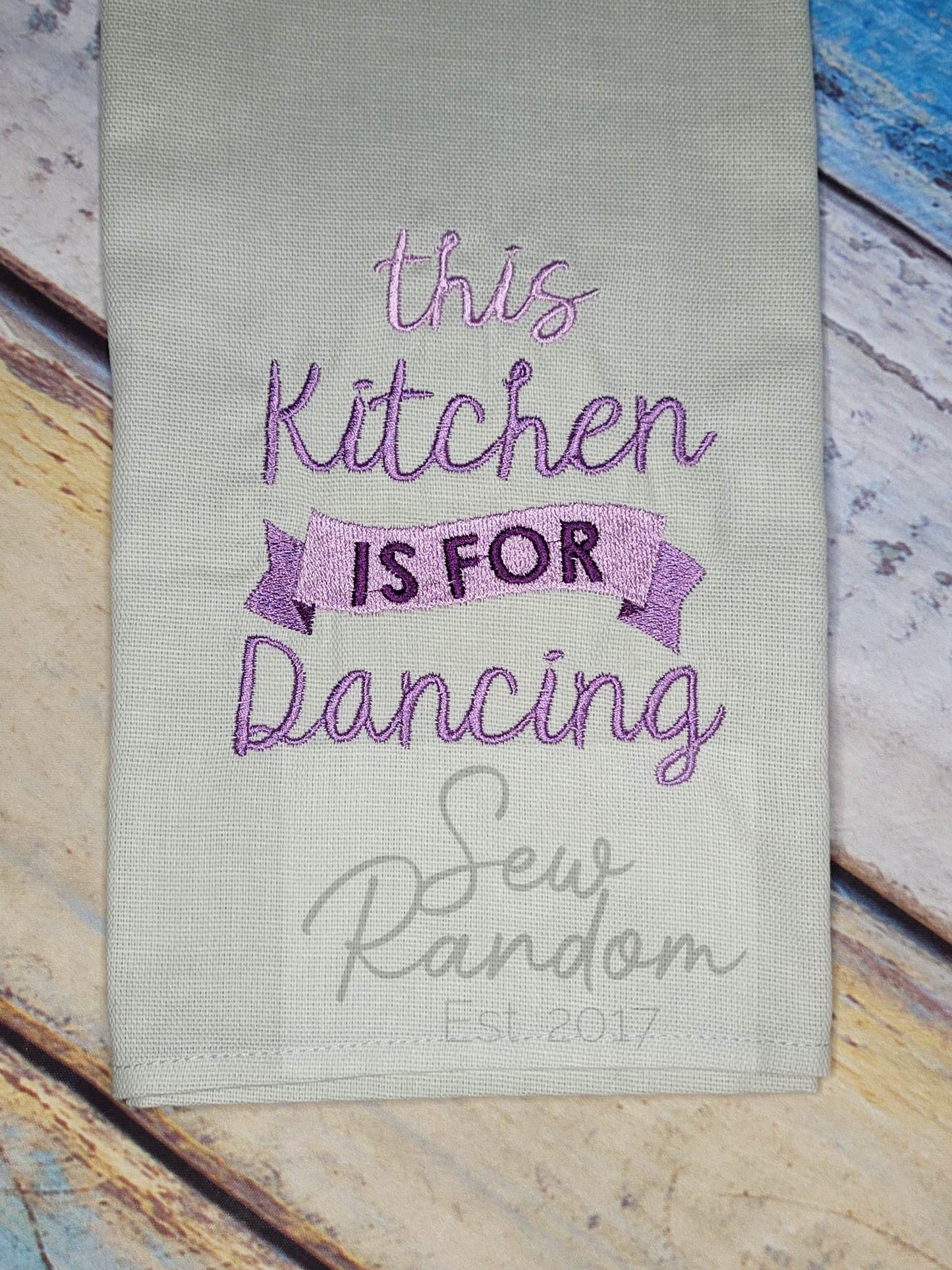 REDUCED DANCING TEA TOWEL