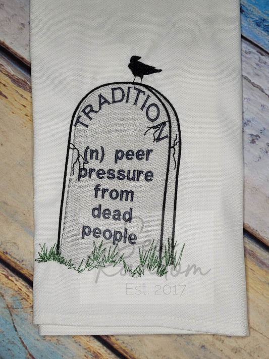 REDUCED TRADITION TEA TOWEL