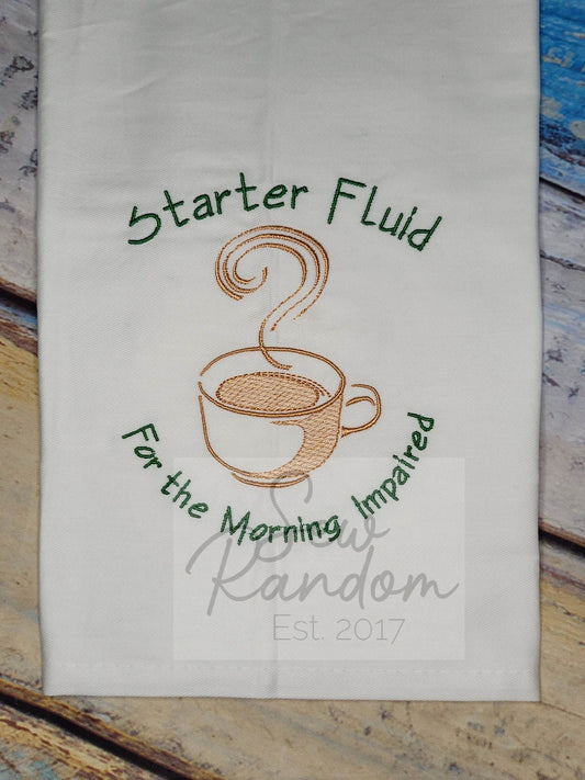 REDUCED STARTER FLUID TEA TOWEL