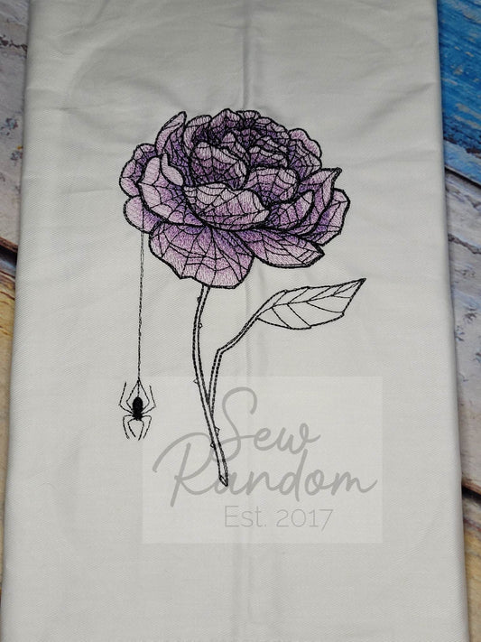 REDUCED SPIDER ROSE TEA TOWEL