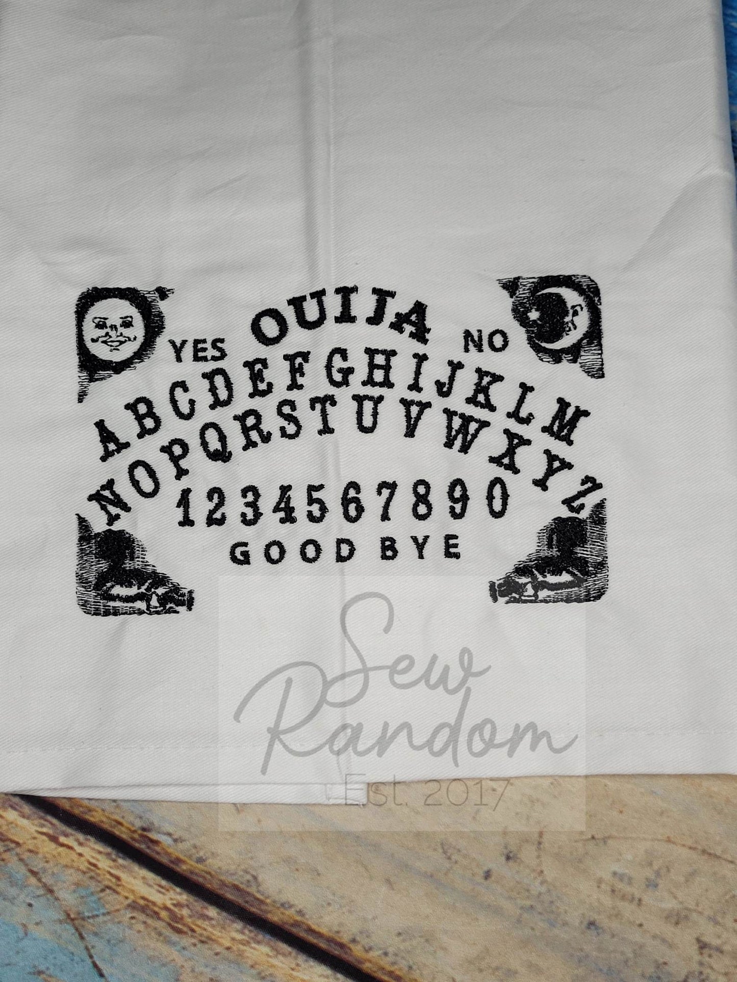 REDUCED OUIJA TEA TOWEL